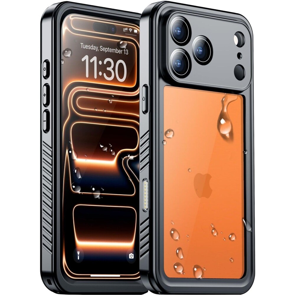 Temdan iPhone 17 Pro Waterproof Case IP68 Full Body Screen Camera Protector 6.3"